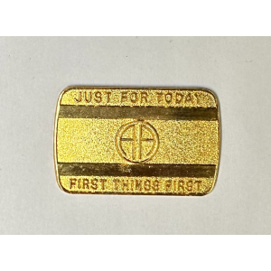 Just for Today- Gold Rectangle Engravable