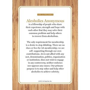 Grapevine AA Preamble AA Preamble