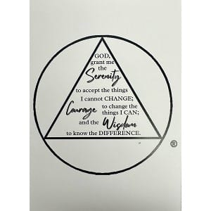 Greeting Cards Serenity Prayer (Circle/Triangle) Serenity Prayer (Circle/Triangle)