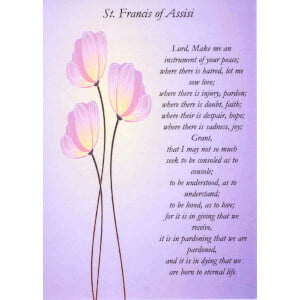 Greeting Card - Prayer of St Francis