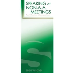 Speaking at Non A.A. Meetings