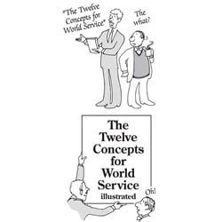 The 12 concepts for World Service Illustrated.