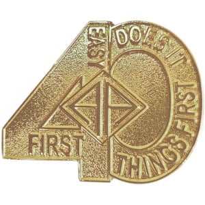 40 Year Medallion - Number 40