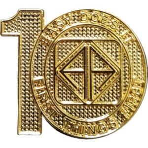 10 Year Medallion - Number 10